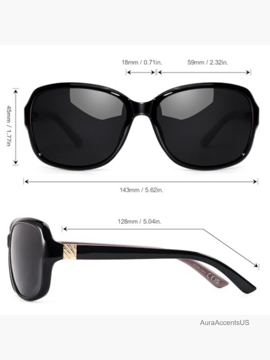 Polarized Square Wrap Sunglasses UV400 Protection for Women main image 2
